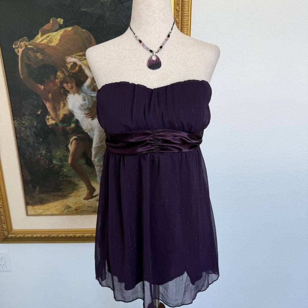 Y2K Whimsigoth Fairy Tube Top Flowy Blouse